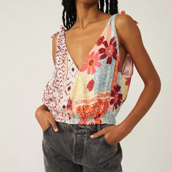 Free People Tied To You Tank NEW - Picture 1 of 9